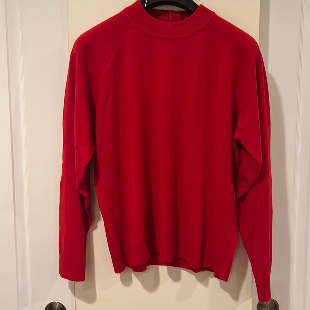 Stitches in Time Red Crew Neck Sweater